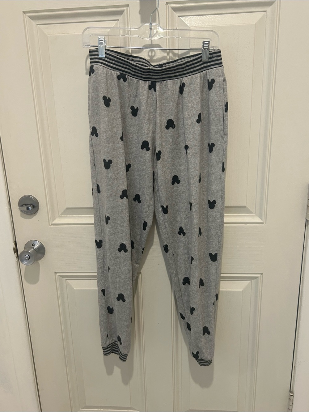 Disney Grey and Black Mickey Print Women's Pajama Set - Picture 4 of 6
